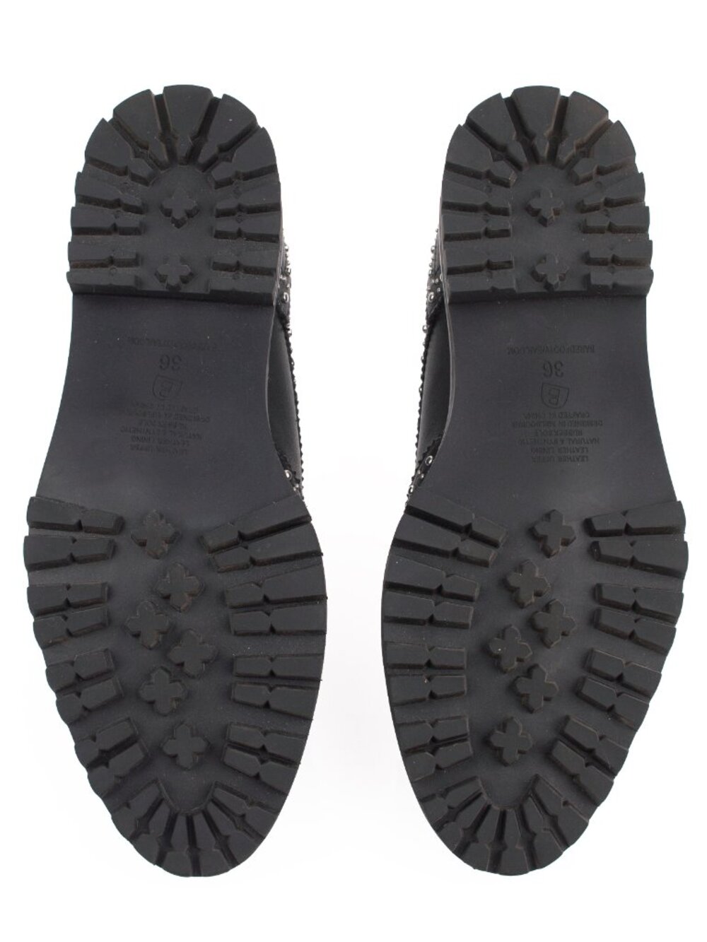 Bared Footwear Silktail 2 Studded Leather Lug Sole Oxfords W EU 36 / US 6-6.5 - Picture 6 of 14